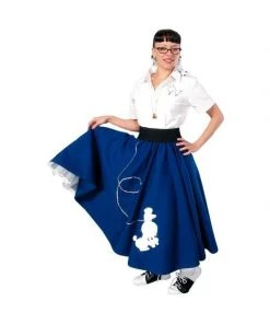 Alexander Costumes Adult 50's Long Poodle Skirt Costume Accessories