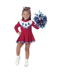 Exclusive Toddler Red Cheerleader Costume