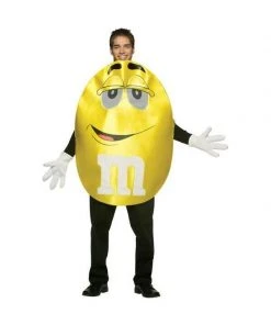 Rasta Imposta Adult Deluxe M&M Yellow Character Costume Men's Costumes