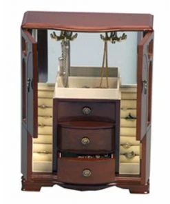 Mele Madeleine Walnut Jewelry Box Unique Gifts