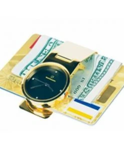 Aroa Marketing Unique Gifts Steinhausen Gold Money Clip Watch