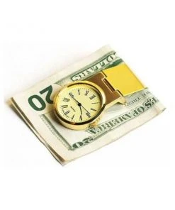 Aroa Marketing Unique Gifts Steinhausen Gold Credit Card Clip Watch