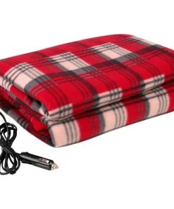 Craftech International Unique Gifts 12 Volt Plaid Car Blanket
