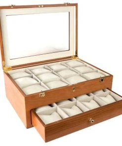 Craftech International Oak Watch Storage Box Unique Gifts